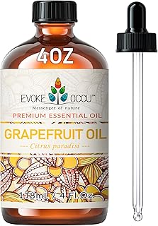EVOKE OCCU 100% Pure Grapefruit Essential Oil for Diffuser, Aromatherapy, Skin - 4 Fl Oz