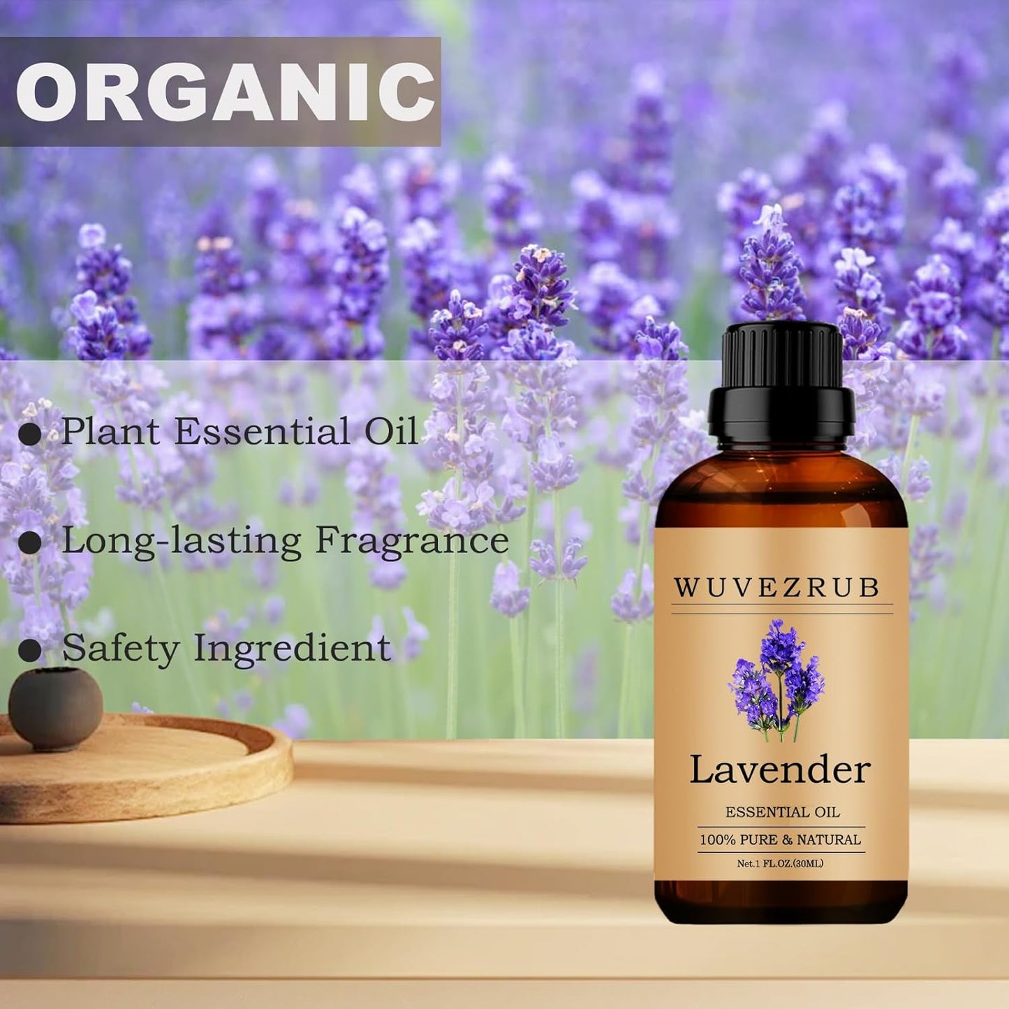 Lavender Essential Oils, 30ML Pure Essential Oil for Aromatherapy Diffuser - Lavender /1 Fl Oz