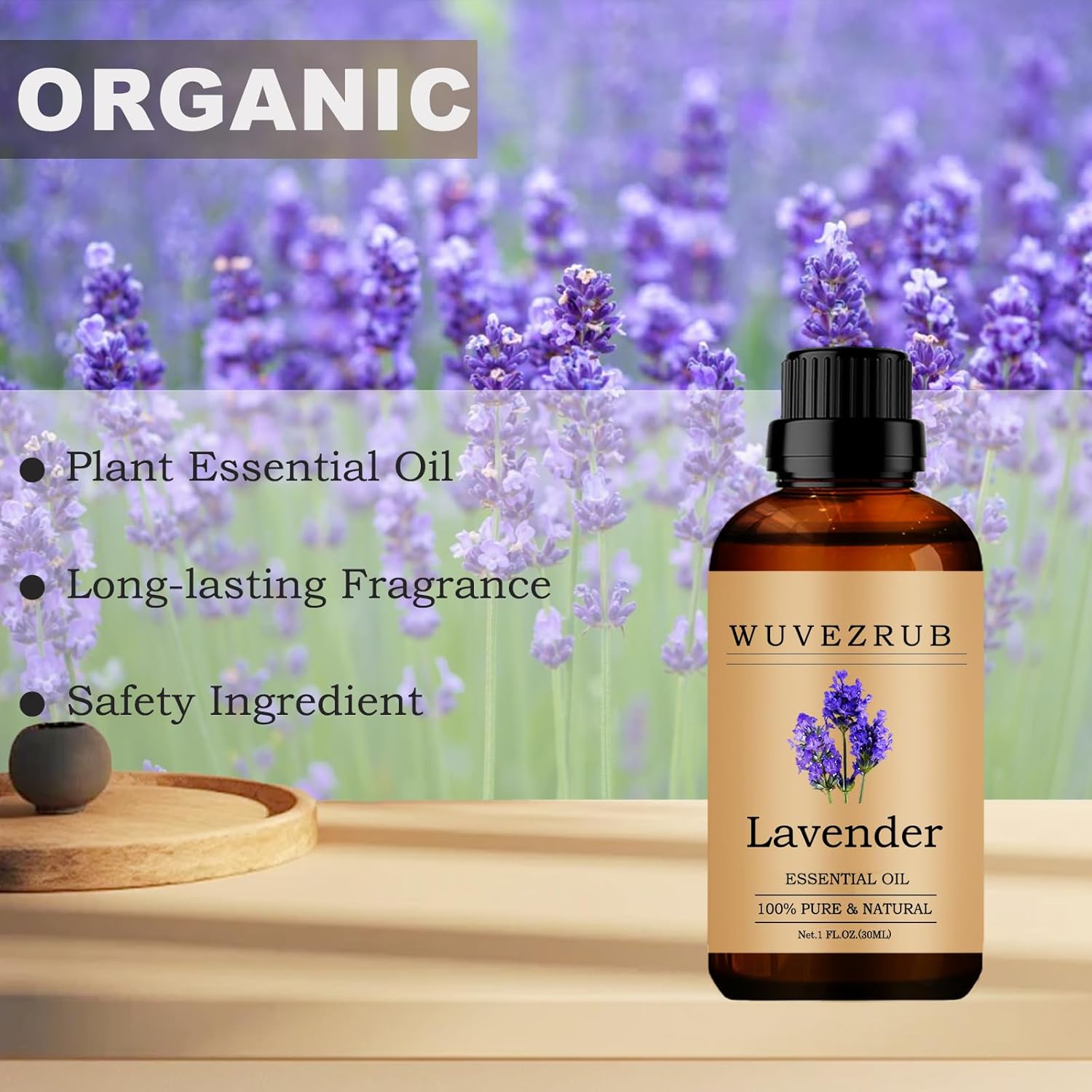 Lavender Essential Oils, 30ML Pure Essential Oil for Aromatherapy Diffuser - Lavender /1 Fl Oz