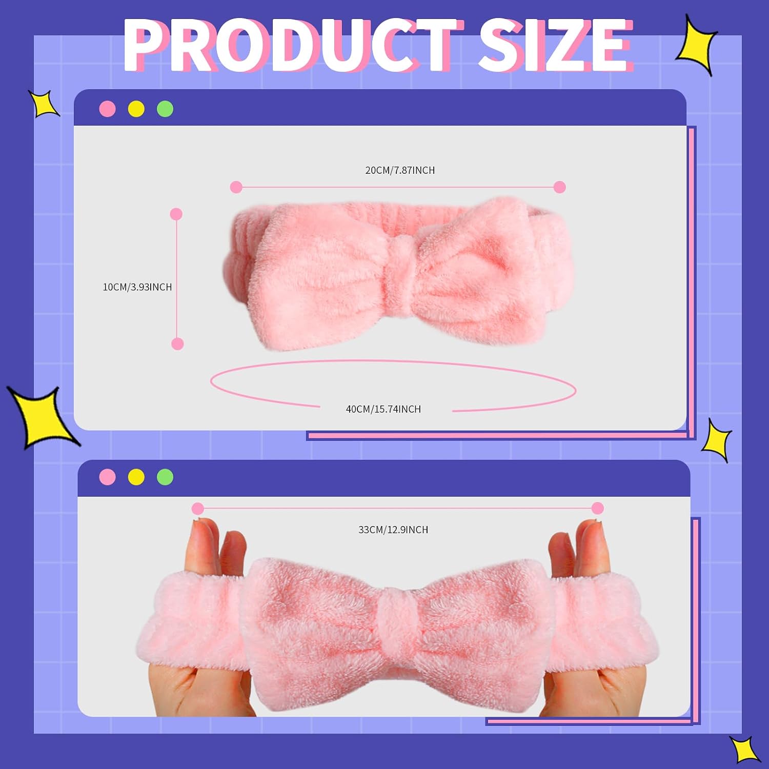 WSYUB Spa Headbands, Makeup Headband,Bow Headband for Washing Face skincare headbands for women,Easter Basket Stuffers Gifts