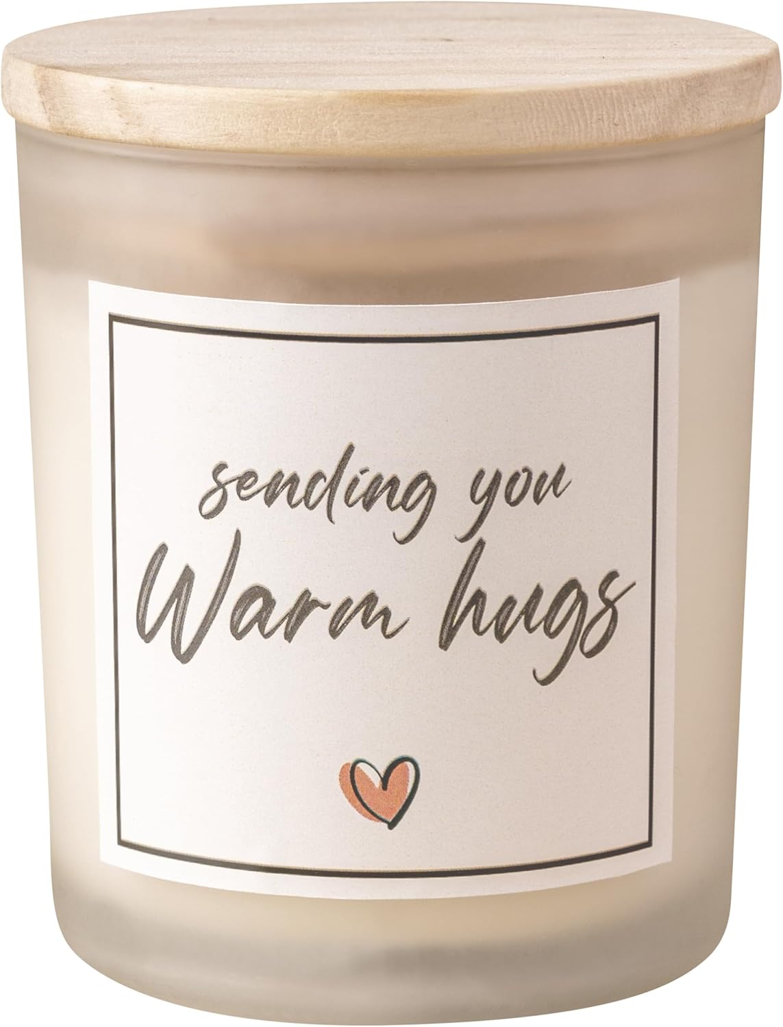 Get Well Soon Gifts, Sympathy Candle, Bereavement & Cheer Up Gifts, Sending You Warm Hugs in A Jar Candle Gift for Women, Vanilla Scented Candle, Natural Soy Wax & Natural Essential Oils