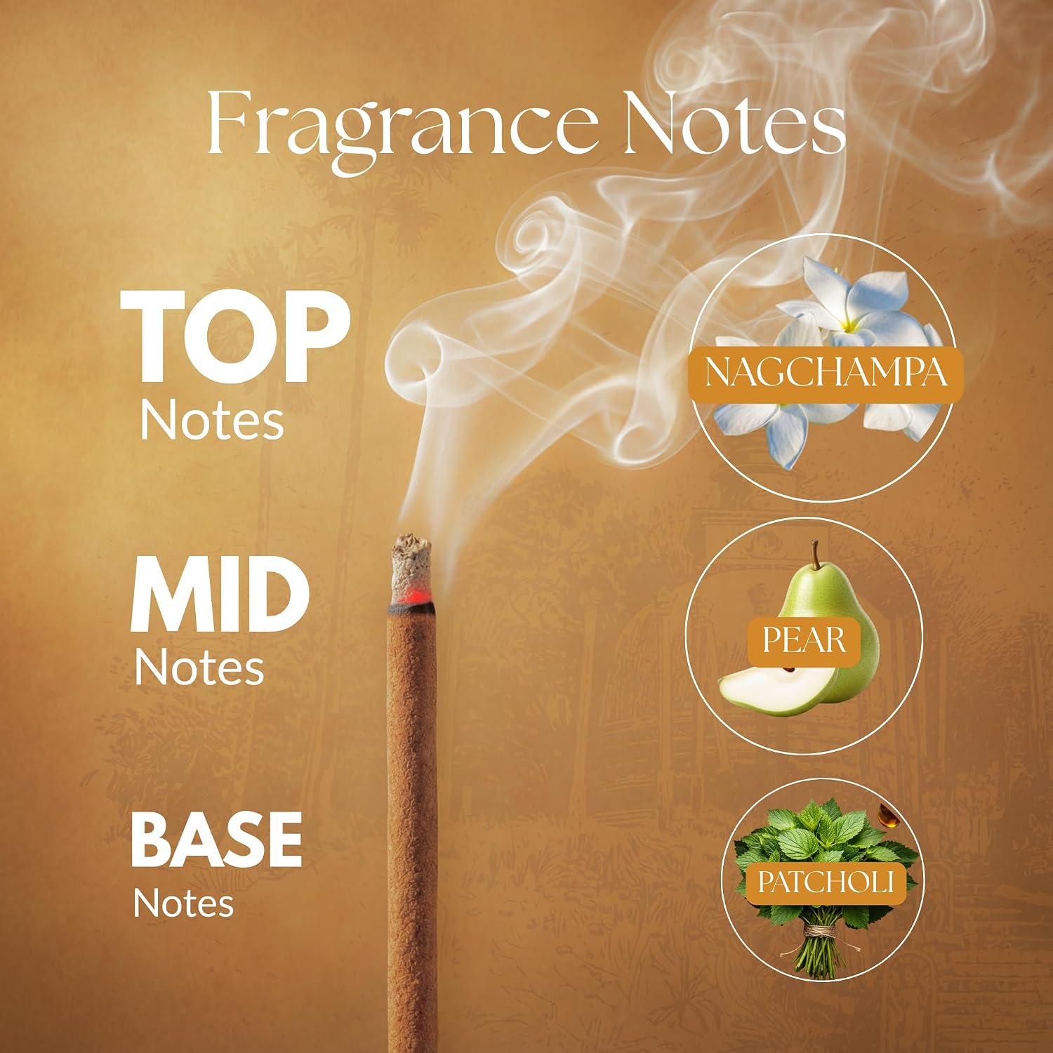 Bambooless Incense Sticks | Natural Agarbatti for Pooja, Meditation & Relaxation | Chemical-Free, Long-Lasting Fragrance | 40 Sticks Per Pack (Nagchampa)