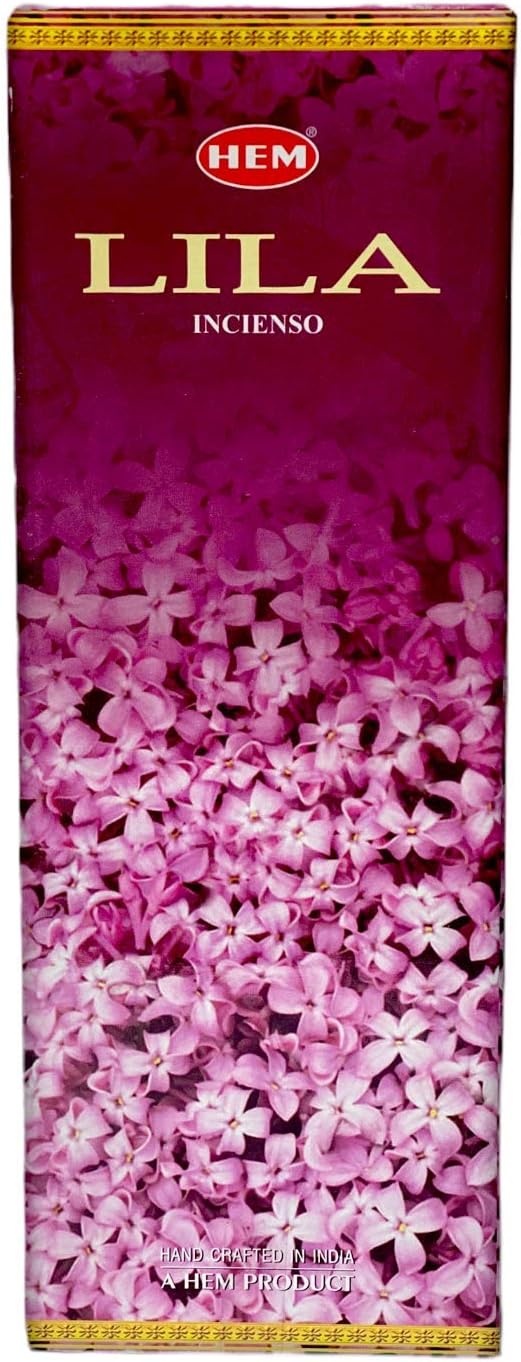 Hem Lilac Incense Sticks (120 Sticks, 6 Boxes Inside) - 9 Inches Long, 20g per Box - Perfect for Meditation, Rituals & Cleansing.
