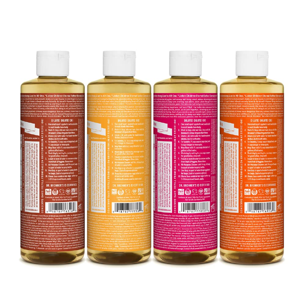 Dr. Bronner's - Pure-Castile Liquid Soap Variety Pack - Citrus