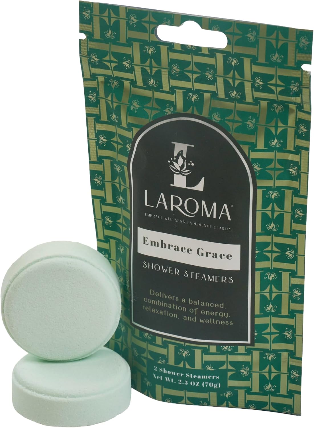Laroma Aromatherapy Shower Steamers,10 Pack Shower Bombs for Men & Women, Made in The USA, 5 Essential Oil Blended Scents for Relaxation & Stress Relief