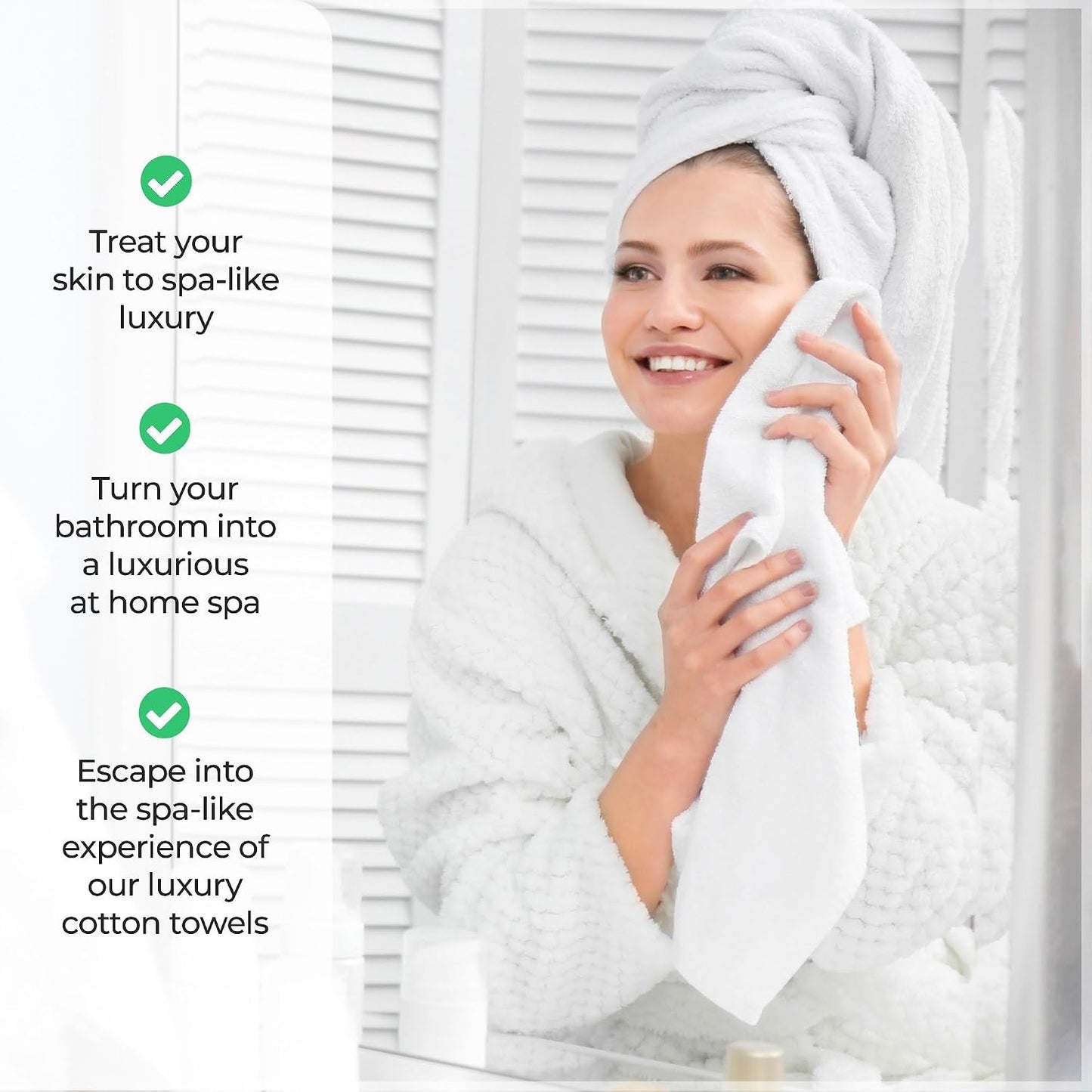 Superior Egypt Produced Giza Cotton 6 Piece Towel Set, Luxury Plush Bathroom Essentials, Quick Dry, Shower, Spa, Soft, Includes 2 Bath, 2 Hand, 2 Washcloth/Face Towels, Niles Collection, Chocolate