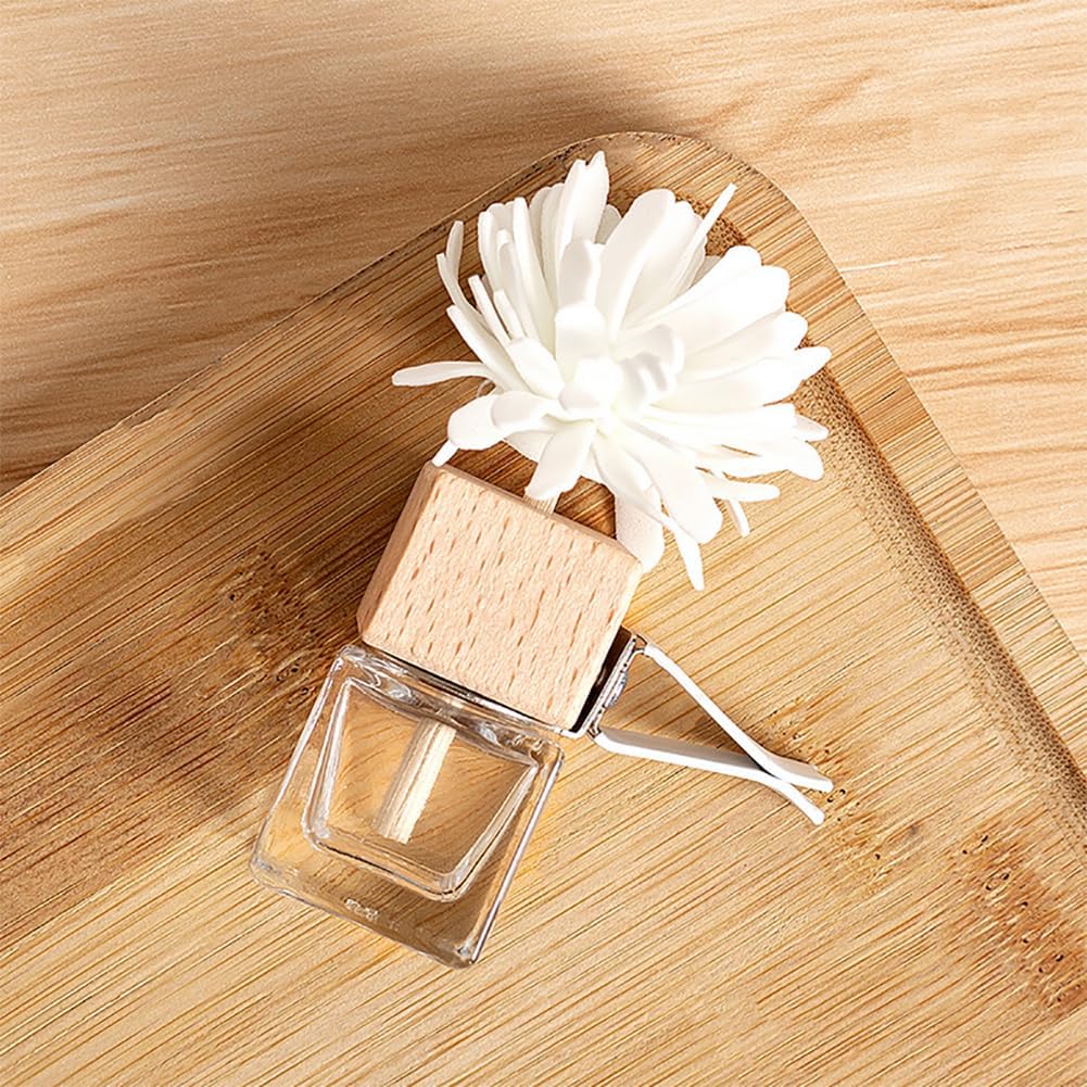 GSHLLO 2 Pcs 8ml Empty Car Air Freshener Diffuser Essential Oil Car Diffuser Bottle Car Vent Clip Perfume Bottle Fragrance Aromatherapy Car Diffuser Container