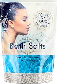 Natural Dead Sea Salt 100% Mineral-Rich Bath Soak, More Minerals Than Epsom Salt, Deep Relaxation, Detox, Exfoliates & Softens Skin, Helps Psoriasis, Eczema, Joint & Muscle Pain (10.5 oz, Lavender)