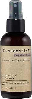 Air Essentials 4 oz Essential Oil Toilet Spray - Eliminate Bathroom & Toilet Odors with Pure Essential Oils - Air Freshener Made with Clean Plant-Derived Ingredients (Lavender Blossom)