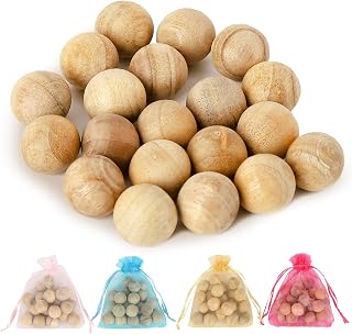 4 Bags,80 Wooden Balls