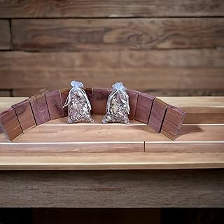 Premium Eastern Red Cedar Blocks & Sachets for Clothes and Shoes - Natural Aromatic Protection - Dust-Free Storage Solution