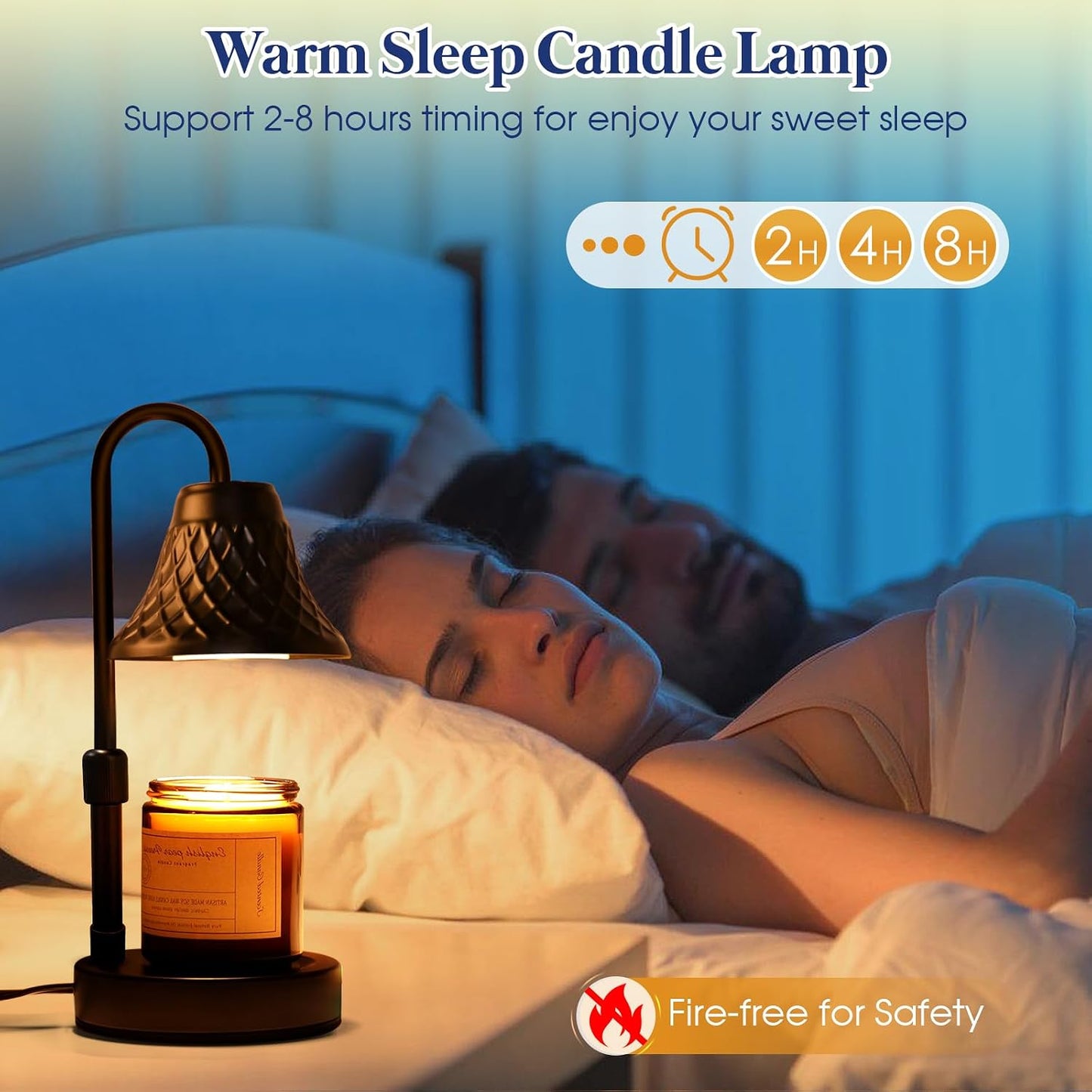 Banbanda Adjustable Candle Warmer Lamp with Timer: Candle Lamps fits All Candle Jar Home Decor - Wax Warmer for Scented Wax - Birthday Gifts for Women