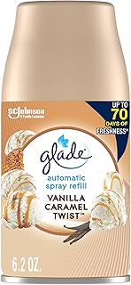 Glade Automatic Spray Refill, Air Freshener for Home and Bathroom, Vanilla Caramel Twist, 6.2 Oz