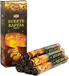 Hem Fast Luck Incense Sticks (120 Sticks, 6 Boxes Inside) - 9 Inches Long, 20g per Box - Perfect for Meditation, Rituals,Cleansing & Positive Vibration.