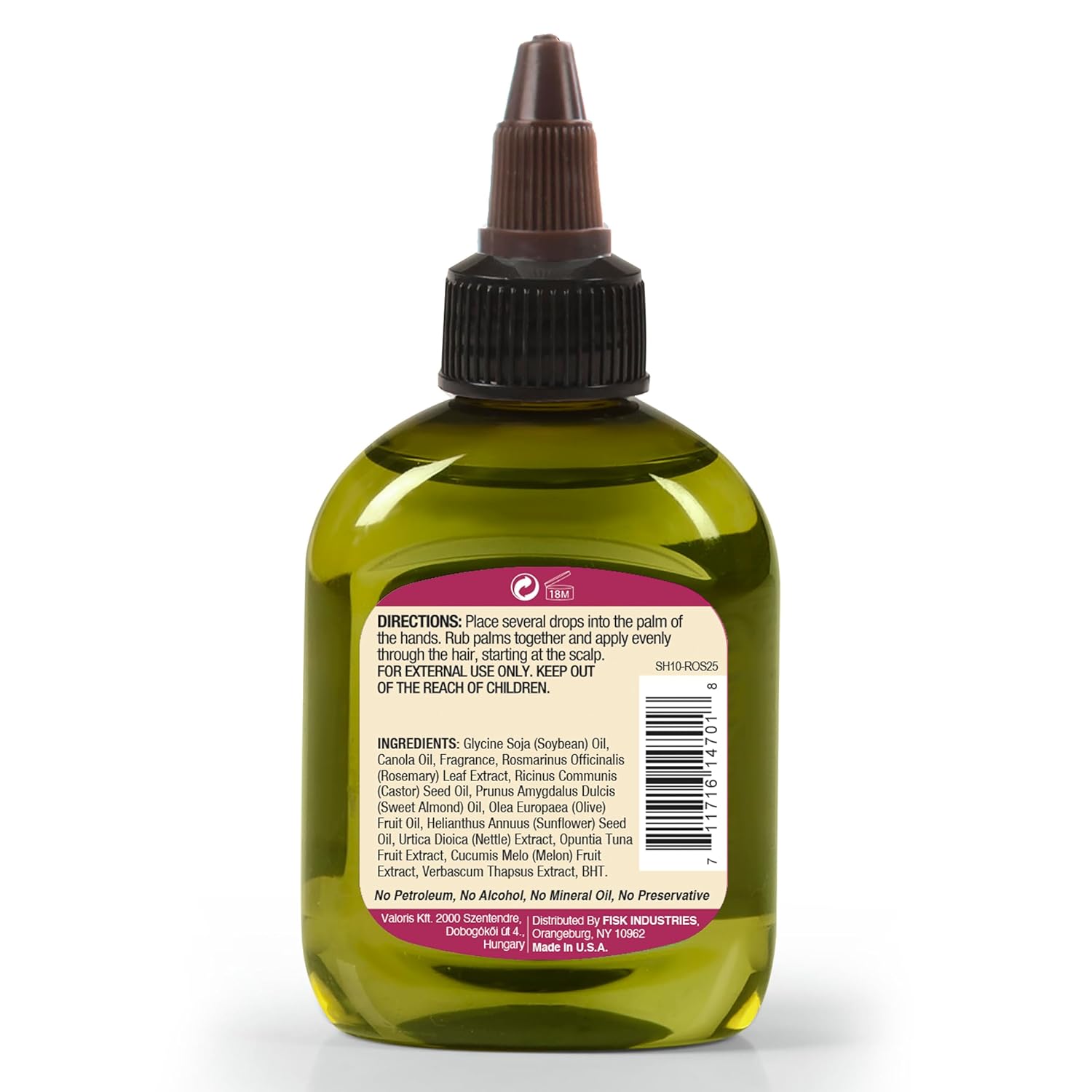 Difeel Rosemary Premium Hair Oil 2.5 oz. - Rosemary Oil Hair Treatment