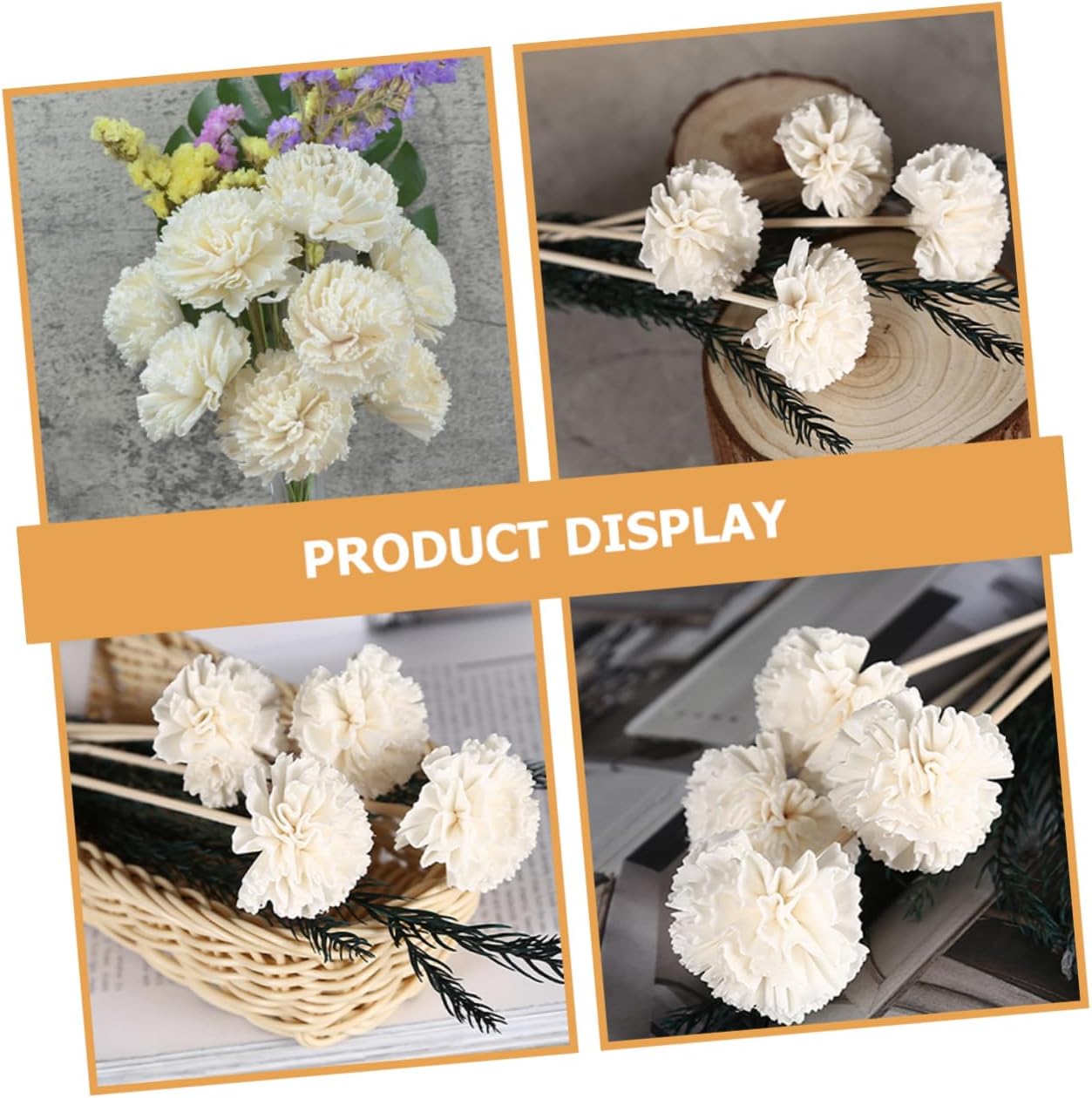 Artibetter 6Pcs Aroma Diffuser Flower Sticks Replacement Rattan Reeds for Home Office and Yoga Rooms Refresh Your Space with Decorative Essential Oil Diffuser Accessories