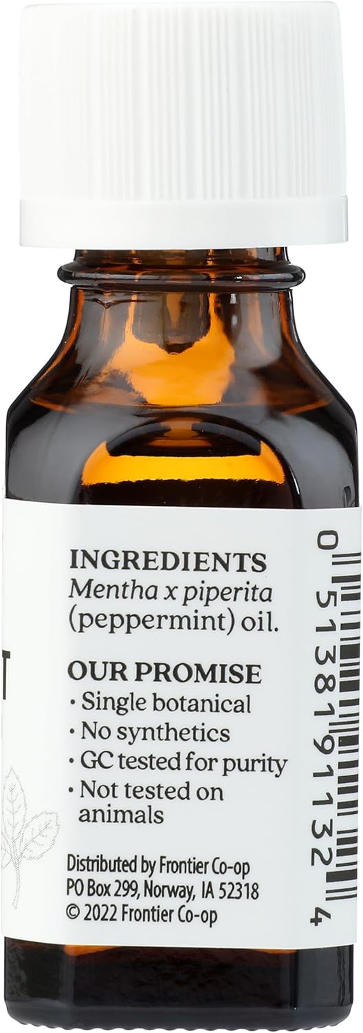 Aura Cacia Peppermint Essential Oil, 0.5 FZ