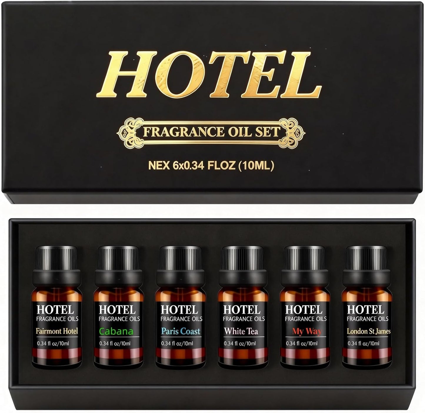 Hotel Collection Luxury Scent for Diffuser Oils Set Inspired by Iconic 5-Star Hotels- Aromatherapy Essential Oils for Diffuser & Home Scenting