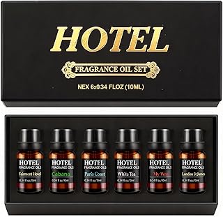 Hotel Collection Luxury Scent for Diffuser Oils Set Inspired by Iconic 5-Star Hotels- Aromatherapy Essential Oils for Diffuser & Home Scenting