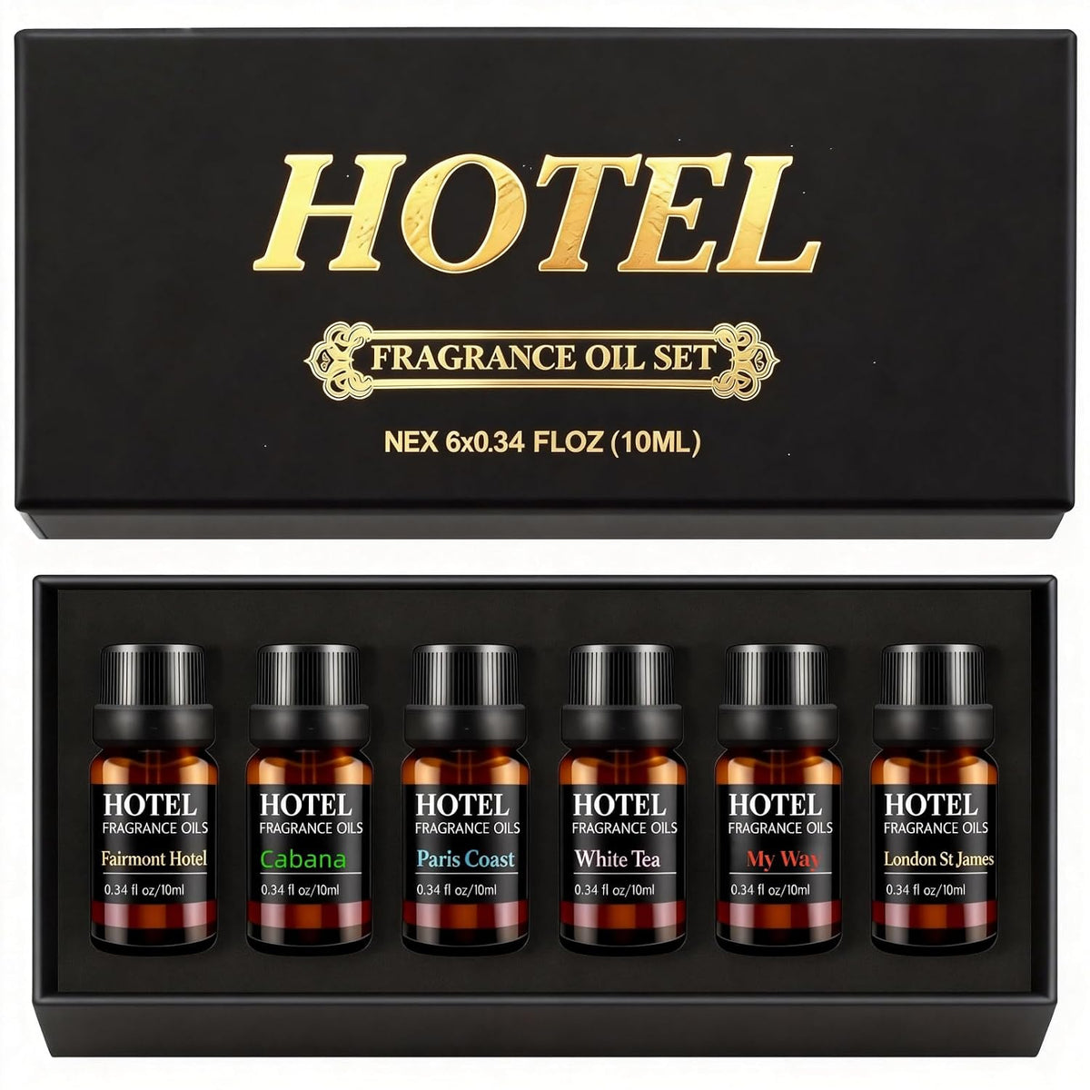 Hotel Collection Luxury Scent for Diffuser Oils Set Inspired by Iconic 5-Star Hotels- Aromatherapy Essential Oils for