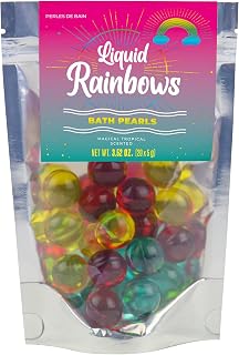 Gift Republic Liquid Spirit Rainbow Bath Pearls 20-Pack Magical Tropical Scent