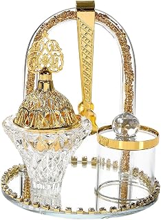 Arabic Incense Burner Luxury Incense Holder Set Friend Gift Fine Craftsmanship Table Ornament Home Office Decor for SPA Desk