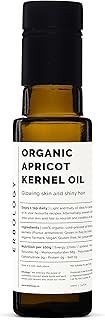 100% Organic Apricot Kernel Oil 100ml - Cold-Pressed - Premium Quality - Skin Health and Gut Health - Straight from Farm in Italy - Non-GMO - No Additives or Preservatives - Recyclable Glass Bottle