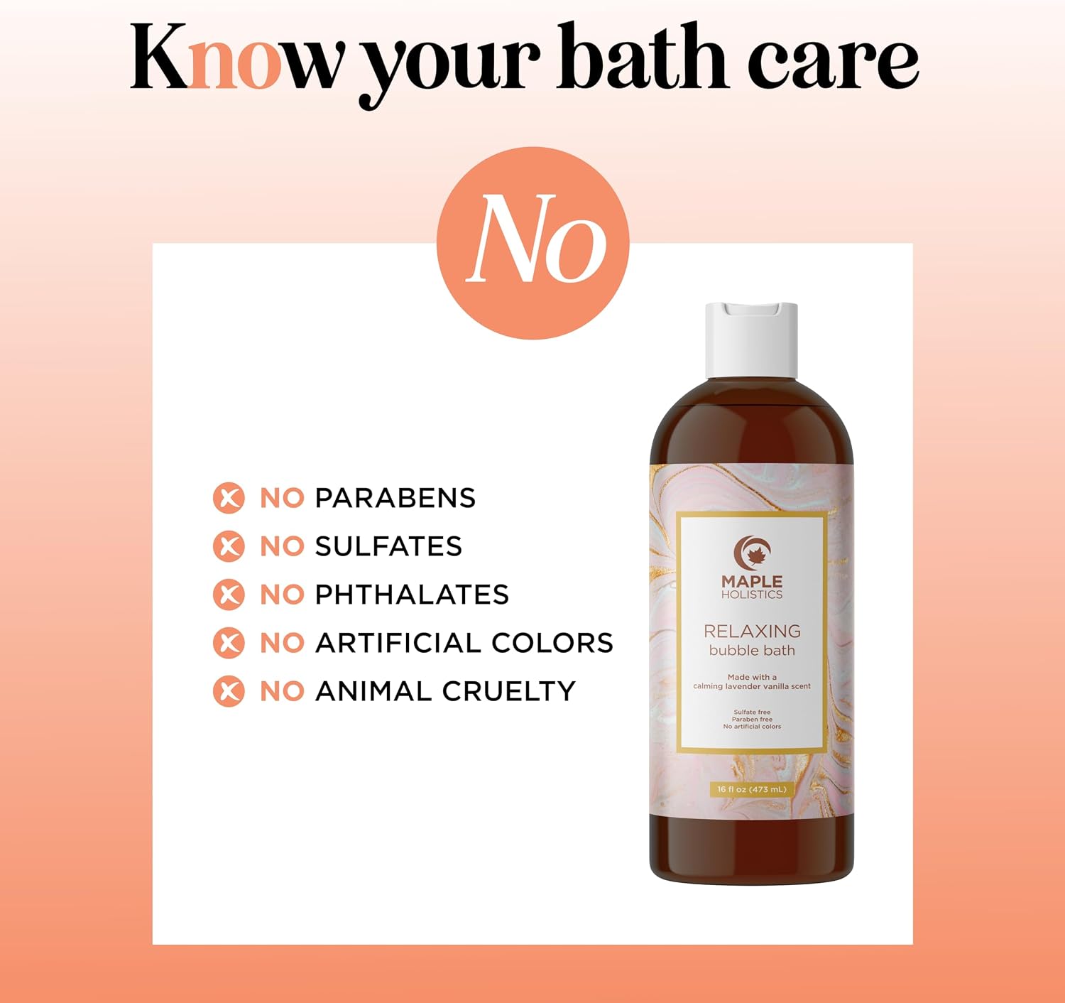 Luxurious Lavender Bubble Bath for Women - Sulfate Free Lavender Vanilla Bath Bubbles for Women Relaxing Bath Foam with Chamomile Calendula and Sage - Aromatherapy Bubble Bath Foaming Bath Oil for tub