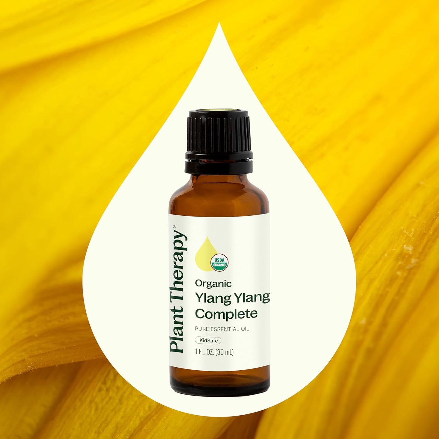 Plant Therapy Organic Ylang Ylang Complete Essential Oil 30 mL (1 oz), 100% Pure, USDA Certified Organic, Undiluted, Sensual Aromatherapy and Natural Skin Care