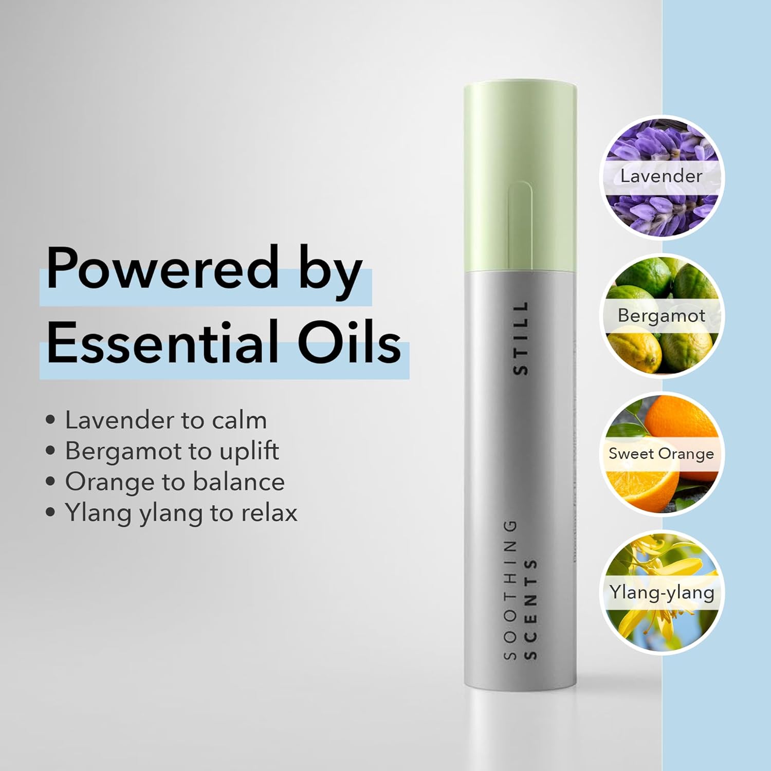 Still Aromatic Inhaler for Stress Support – Non-Drowsy Personal Essential Oil Nasal Stick, Natural Vapor Inhalation for Relaxation & Calm Clarity, 2.25 Milliliters