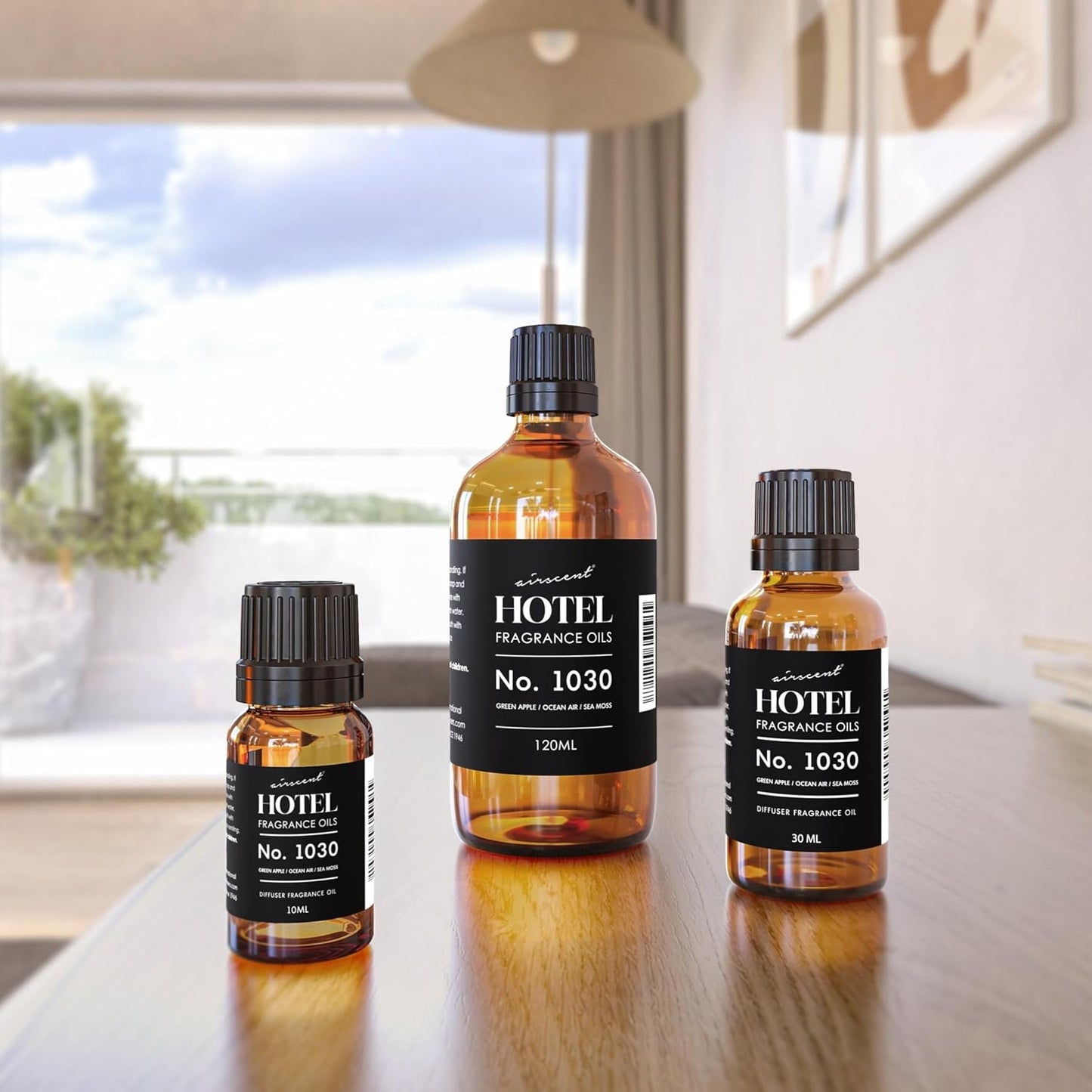 AirScent Hotel Diffuser Oil No. 1030 Inspired by The Beach House Hotel Scent - Fragrance Oil for Ultrasonic and Waterless Diffusers and Crafting - 10 mL, 0.34 fl oz Glass Bottle with Dropper