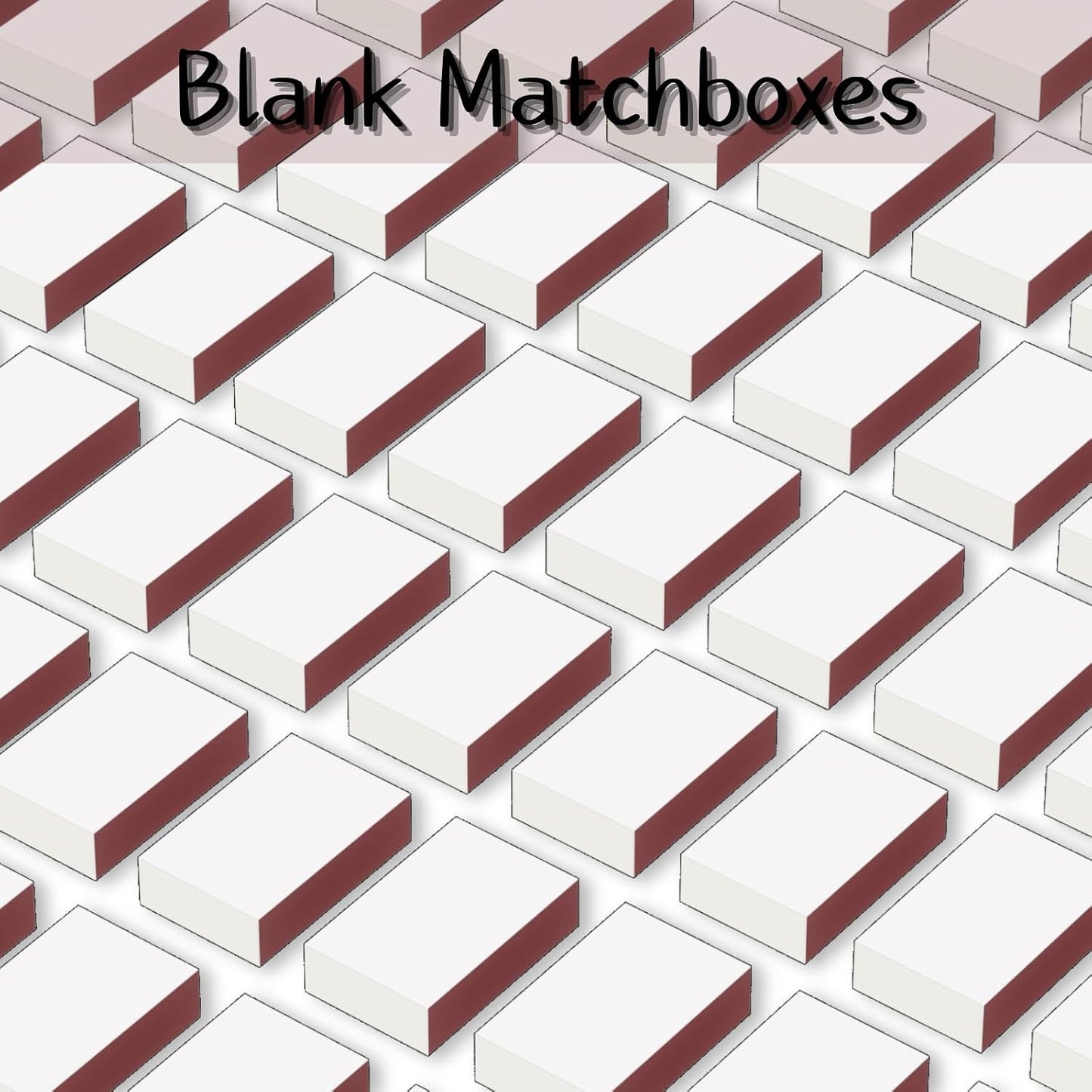 LONGIM 60pcs Blank Matches Boxes for DIY Craft, 2.28x1.41x0.59in White Small Storage Container, Bulk Matchboxes with Double-Sided Strikers for Wedding & Birthday Party Favor Supplies, Empty Matchboxes