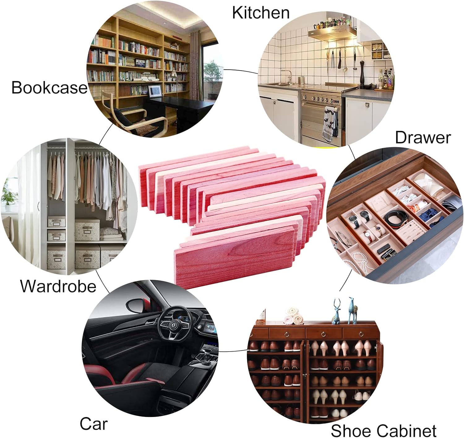 Save 15% on Cedar Blocks for Clothes Storages, 100% Aromatic Red Ceder Sachets Natural Wood Chips 16 Pcs and Cedar Ball and Chips 40Pcs
