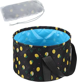 Foldable Bucket for Soaking Feet - Portable Foot Bath Tub Spa Basin for Travel, Home Pedicure & Outdoor Camping (Black)