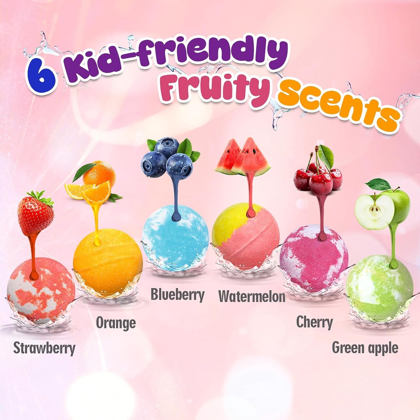 Bath Bombs for Kids Girls with Surprise Toys Inside, Bath Bombs with Jewelry Toys, Birthday Gifts for Girls 4 5 6 7 8 Years Old, Daughter Granddaughter, Handmade Bubble Fizzy Bath Ball with Bracelet