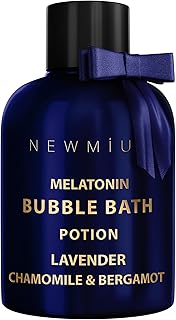 Deep Sleep Melatonin Bubble Bath - Long Lasting Foaming Bubbles - Moisturizing - Lavender Chamomile Bergamot - Relaxing Stress Relief - Calming Self Care Spa Gift for Birthday Christmas
