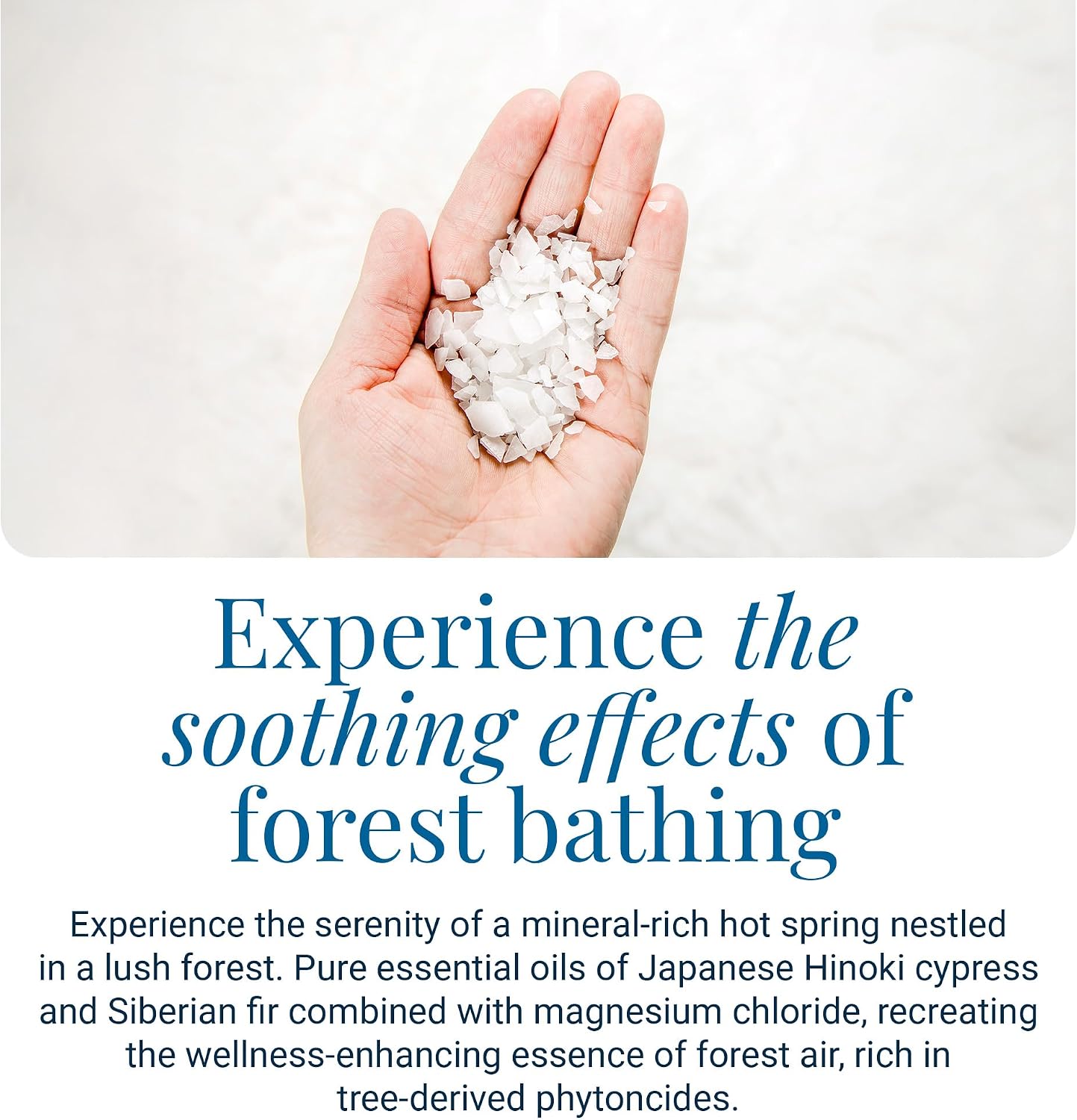 Ancient Minerals Magnesium Bath Flakes Forest Calm - Resealable Magnesium Bag of Zechstein Chloride Alternative to Epsom Bath Salt (1.65 lb)