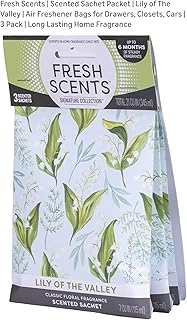 Fresh Scents Scented Sachets - Lily of the Valley, Lot of 6
