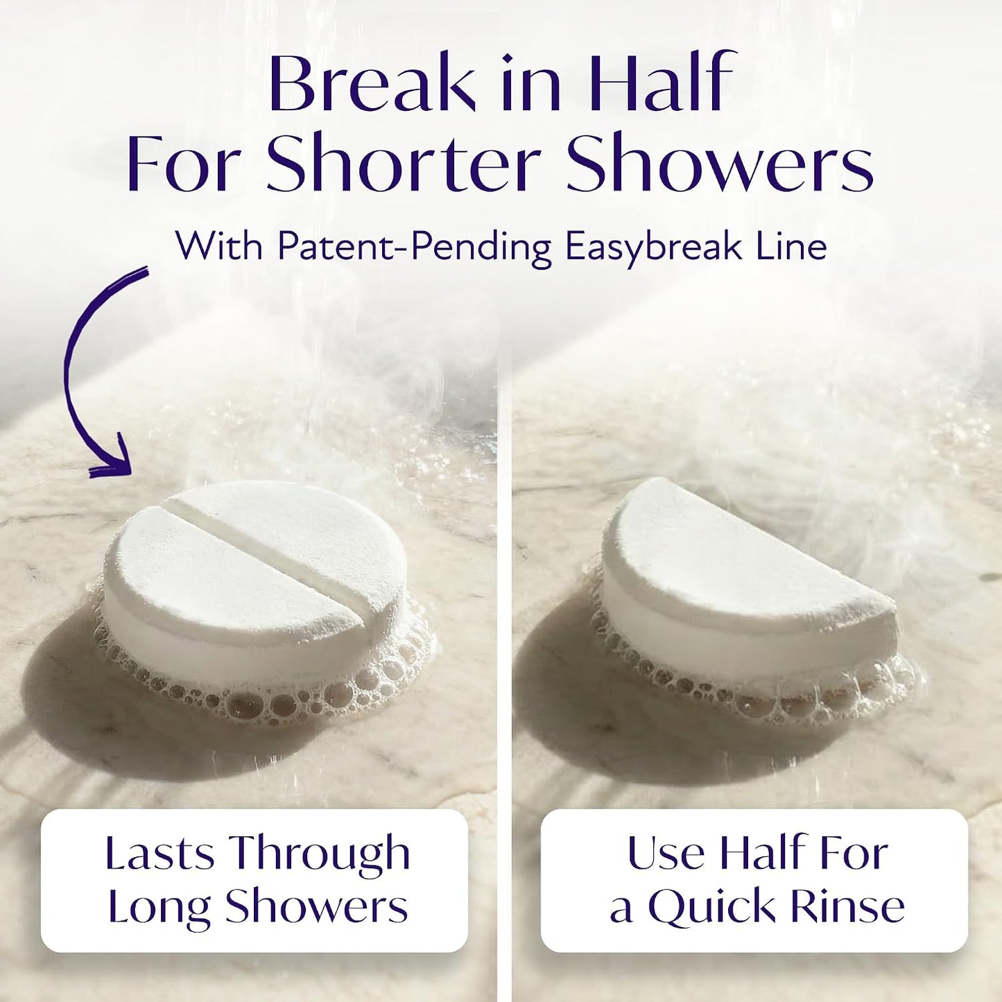 Solia Energizing Citrus Menthol Shower Steamers - Patent-Pending Real Essential Oil Menthol Shower Steamer Bombs, Spa Steamers Aromatherapy, 7-Pack