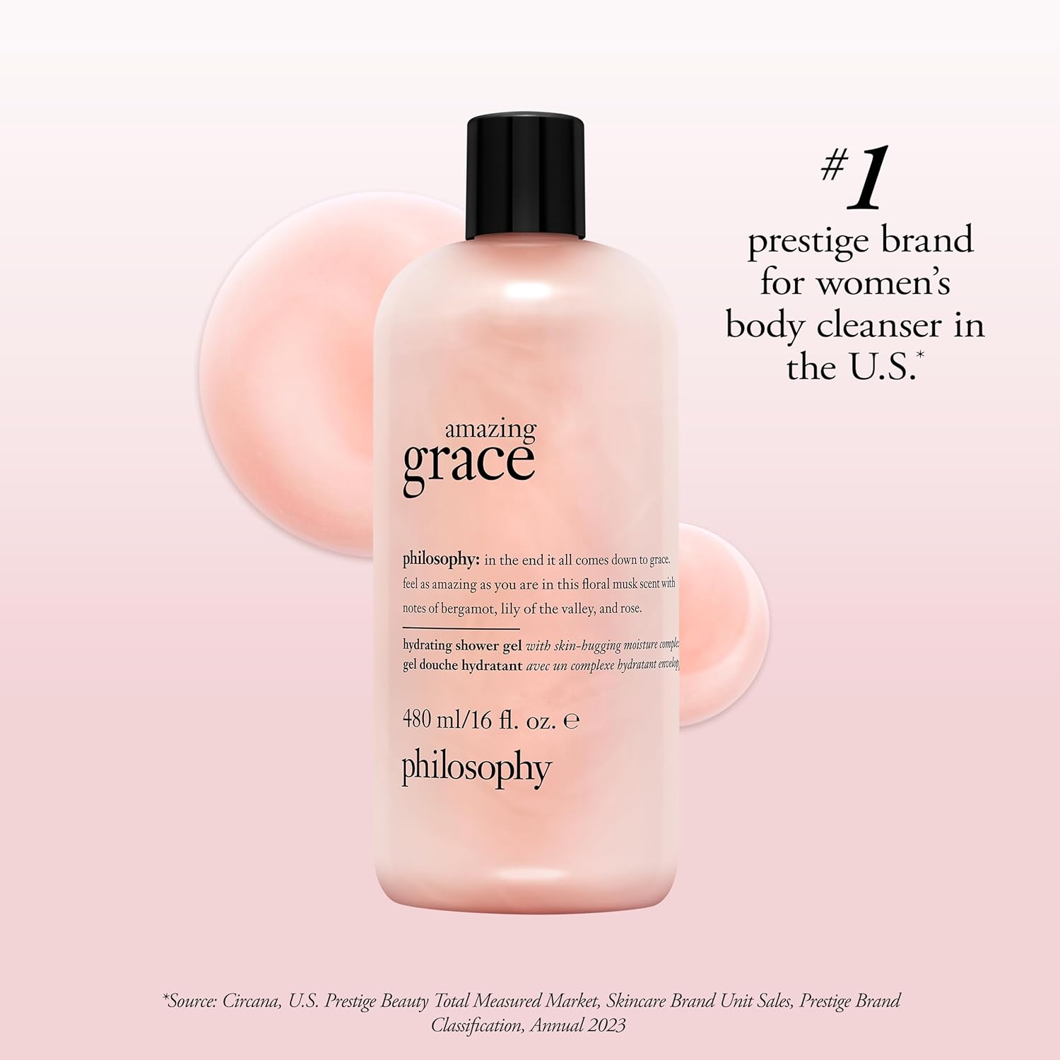philosophy amazing grace hydrating bath & shower gels - efficiently cleanses, soothes & comforts dry skin - vegan formula