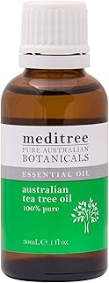 NaturesPlus Meditree Pure Australian Botanicals Tea Tree Oil - 1 fl oz - 100% Pure Essential Oil, Natural Antiseptic - Maintains Glowing Skin - Deep Cleans Pores, Reduces Redness - Natural, Vegan