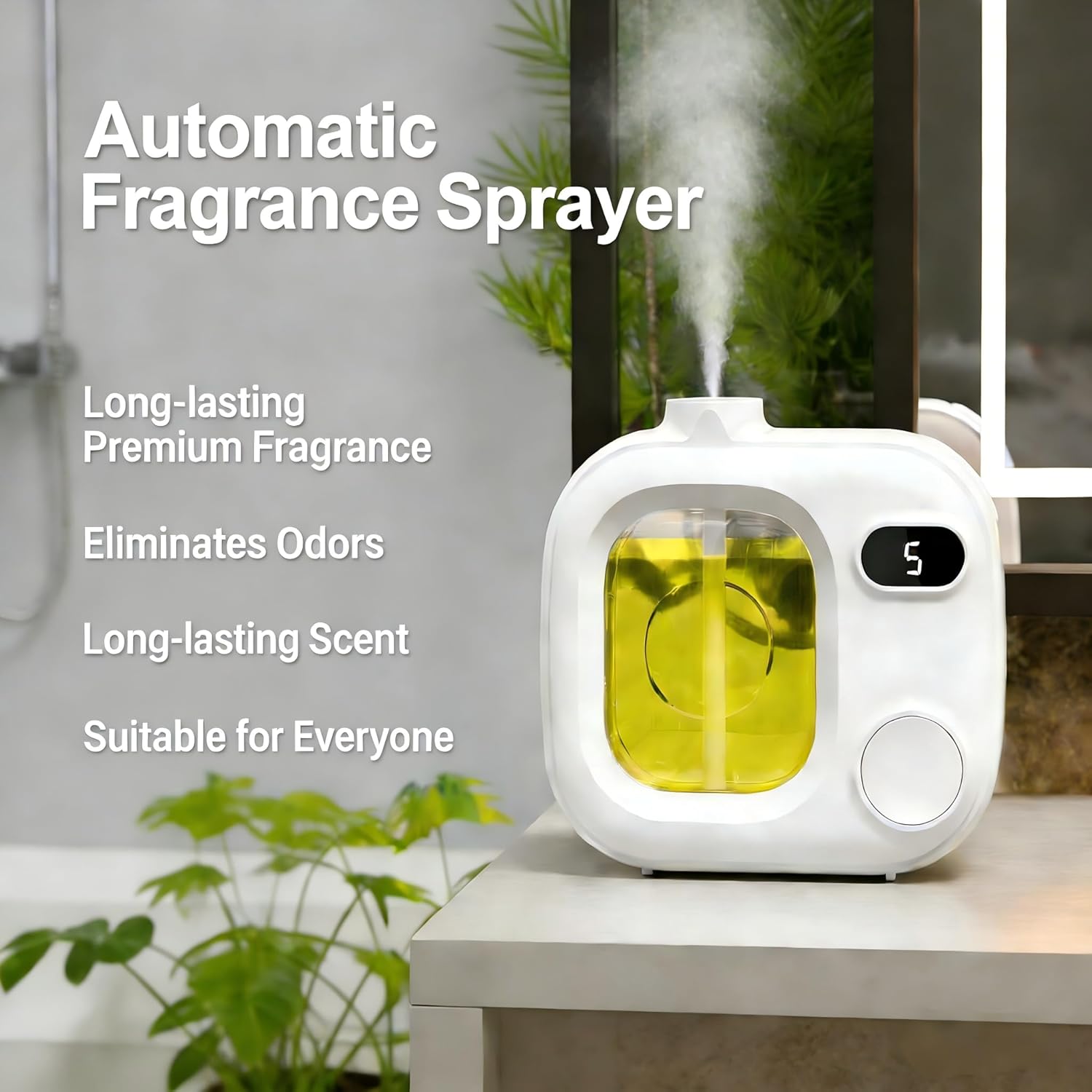 Rechargeable Mini Aromatherapy Diffuser-Ultrasonic Diffuser Cordless Aroma Machine with 5 Mist Modes,for Home,Office,Car,Hotel,Bathrooms,Cute & Compact,Not Included Aromatherapy Oil