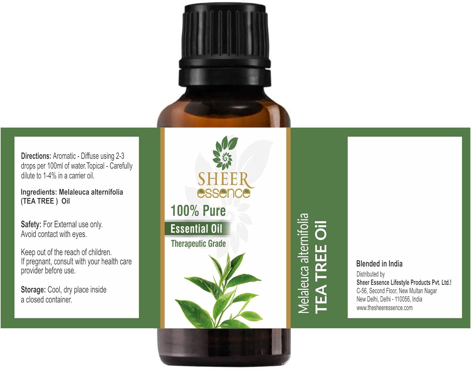 Tea Tree Essential Oil 118 ML (4 Fl. Oz) | 100% Pure Natural Undiluted Uncut Therapeutic Grade Essential Oil