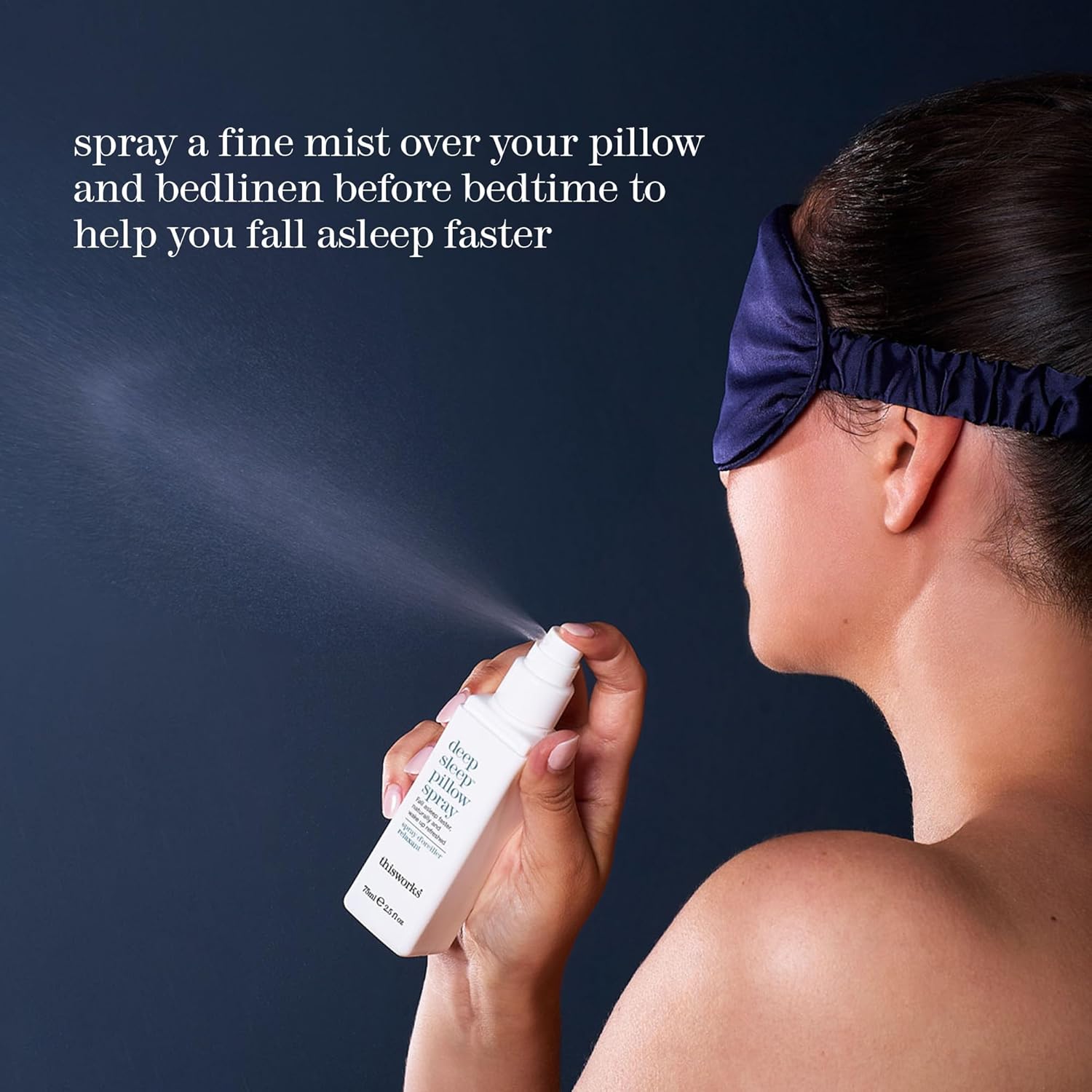 This Works Deep Sleep Pillow Spray with Lavender, Vetivert & Chamomile – Natural Aromatherapy Sleep Mist for Bedtime Relaxation, 75ml / 2.5 fl oz