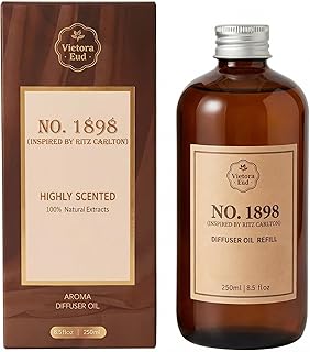 Luxury Hotel Scent Reed Diffuser Oil Refill(8.5 FL oz) | No.1898 Hotel Collection Diffuser Oil Inspired by Ritz Carlton for Home&Office| Long-Lasting for Machine, Room Spray, Air Freshener, HVAC