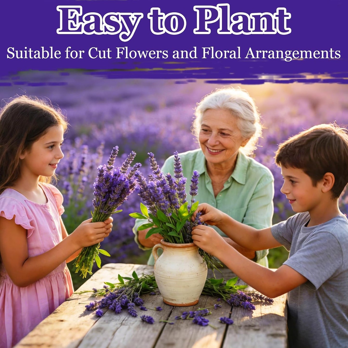 Dwarf Lavender Seeds for Planting Outdoors, 2000pcs Perennial English Lavender Flower Herbs Seeds Plants, Non-GMO Heirloom Hummingbirds Open Pollinated Wildflowers for Home Garden Indoors