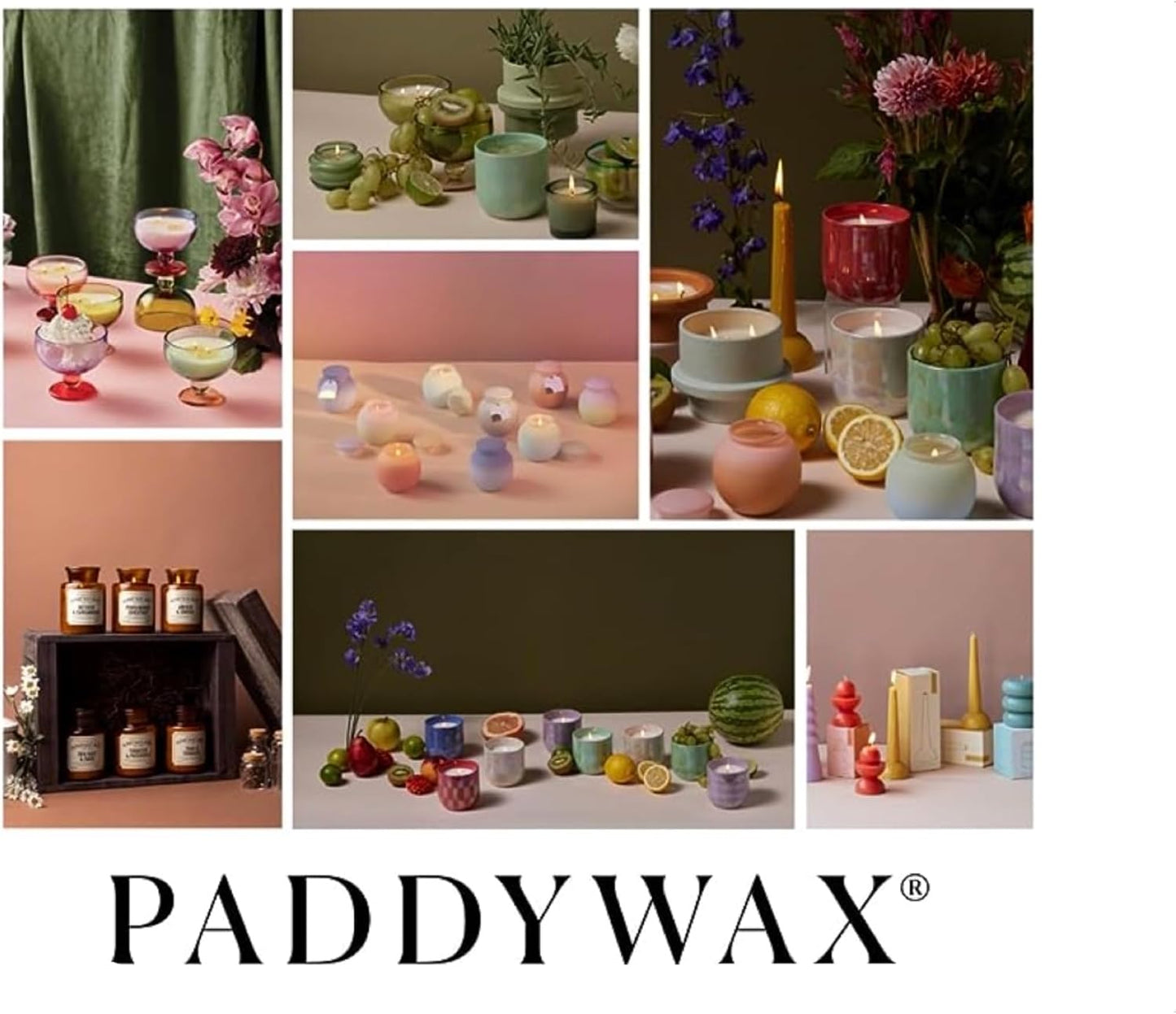 Paddywax Petite Reed Diffuser Set with Wooden Reeds, 720 Hour Long Lasting Home Fragrance Oil Diffuser, Decorative Milky Glass Bottle, Tobacco Patchouli Scent, Brown, 1.5 oz
