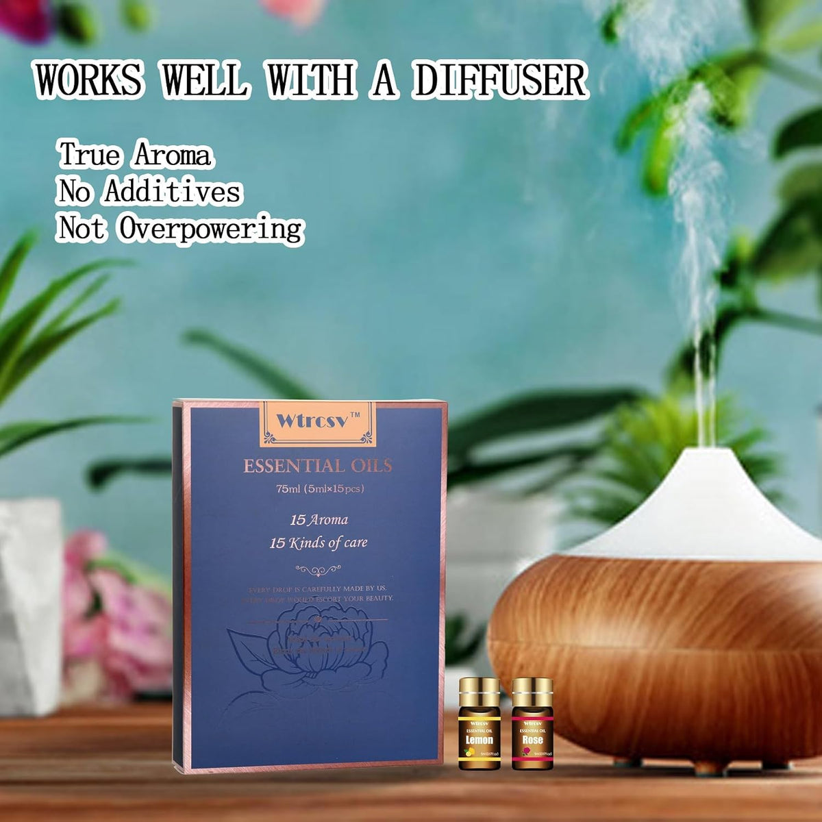 Essential Oils Set - Top 15 Scents for Diffuser