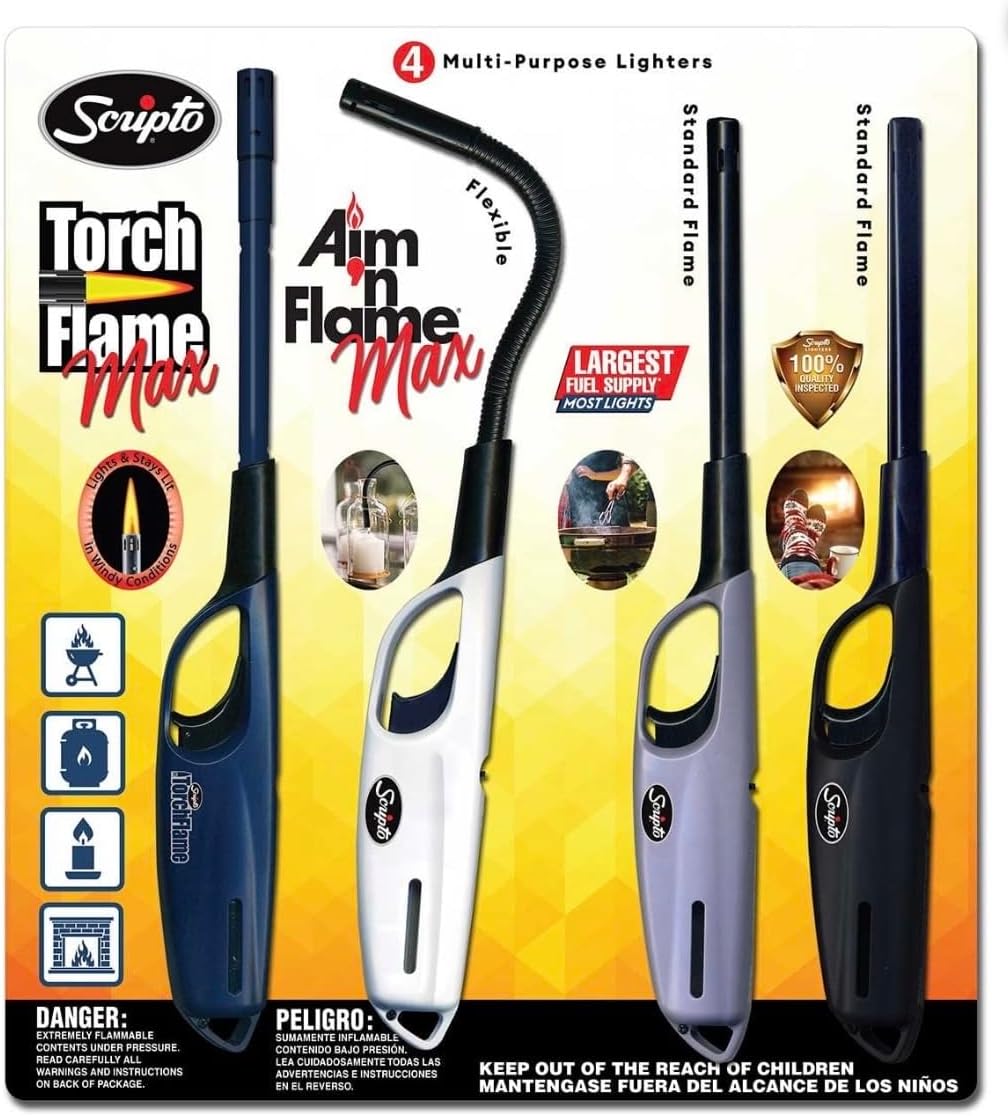 Scripto AIM 'N Flame Multi-Purpose Lighters