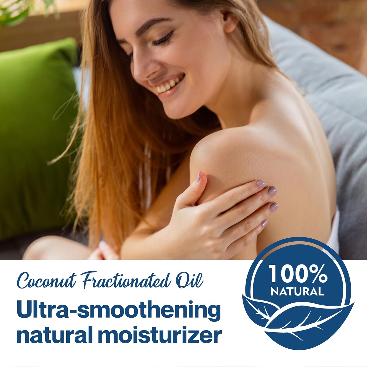 Premium Organic Fractionated Coconut Oil USDA Certified| Hydrating Moisturizer for skin 100% Pure, Unscented|Expeller Pressed Carrier Oil for Essential Oil(Net Wt:1.8kg/4lb)